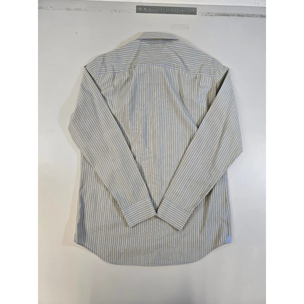 Banana Republic Mens Fitted Striped Button Down‎ Shirt M 15-15.5 Woven in Italy